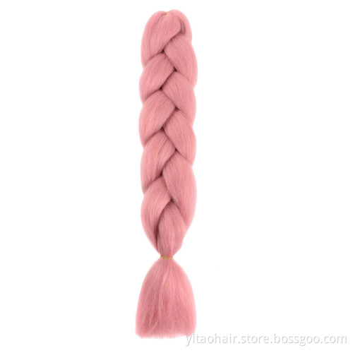 Wholesale Synthetic Braiding Hair Extensions 24 Inch Jumbo Braiding Hair Extension Ombre Synthetic Hair for Braiding Colorful